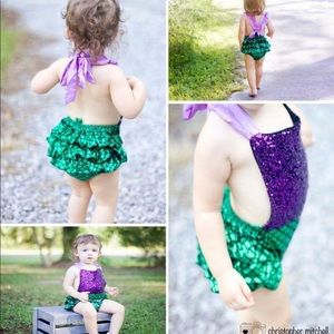 Mermaid inspired romper.